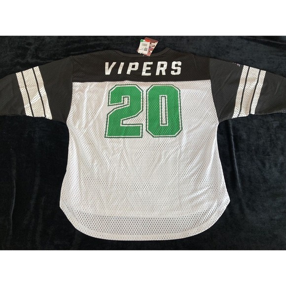 Women's XFL Tampa Bay Vegas Vipers Mesh White Football Jersey Top Large Ladies - Picture 9 of 16